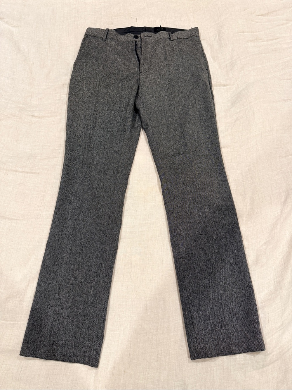 H&M Men's Gray Dress Pants - Tailored Straight Fit